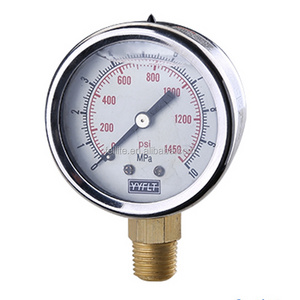 1.5" Liquid filled pressure digital gauge calibration standard capillary brake pressure gauge