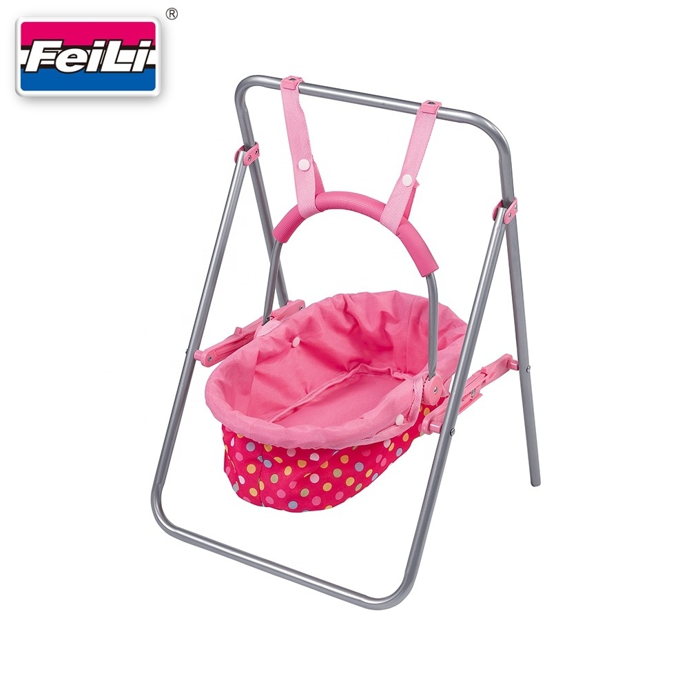 Fei Li new toys Baby Doll Swing with Removable Cradle swing toy doll accessories