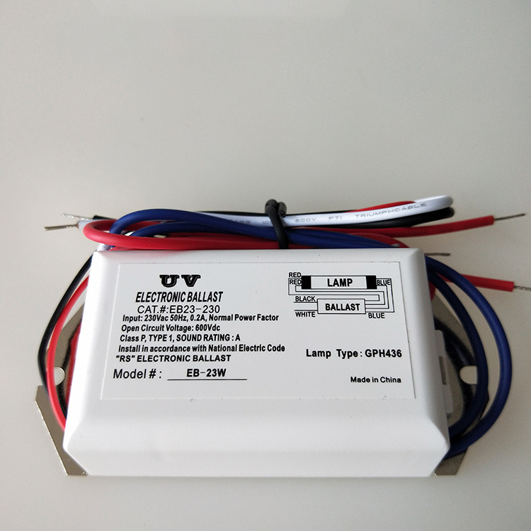 Ultraviolet Ballast for sterilizing uv germicidal lamp 23W electronic ballast 25 watt uv ballast