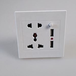 Univalsal AU / EU /US/ UK multi electrical plug wall safe socket with on off control of USB wall socket