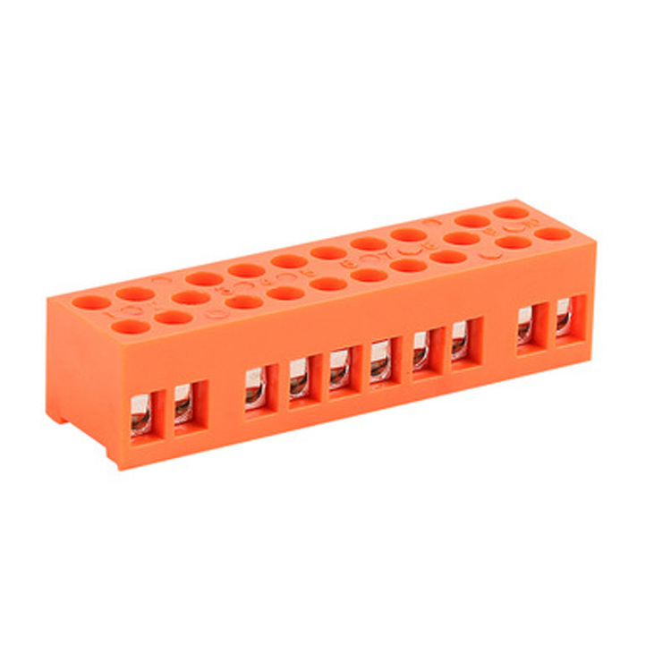 High quality fixed 36A terminal block  H3801-10 terminal block 10-position terminal flame-retardant connector