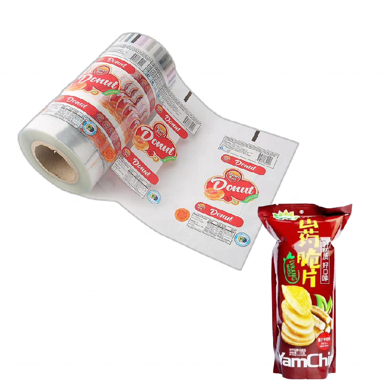 Custom Printed film Flexible Food Packaging Roll  Film wrap Stickpack For Potato Chips Printing Laminated Plastic Snack Packing