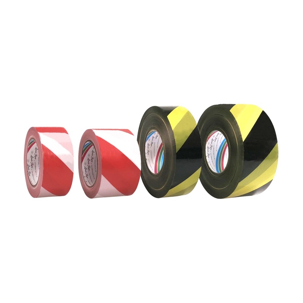 Eco-friendly Cheap Warning Marking Tap red white striped custom barrier warning tape non adhesive barricade