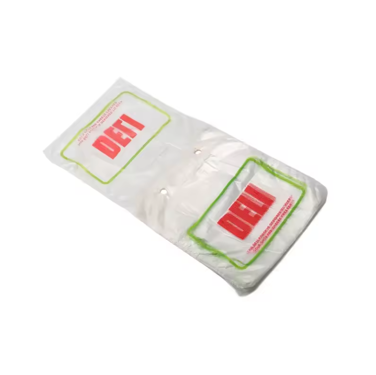 Eco-Friendly Pla Cornstarch Plastic Packaging Pouch Bag High Density Polyethylene Bag Wicket Poly Saddle Bag