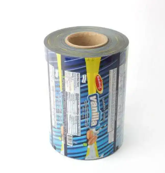 Customized Flexible Wrapping Food Grade Laminated Roll Film Snack Food Packaging Film Roll