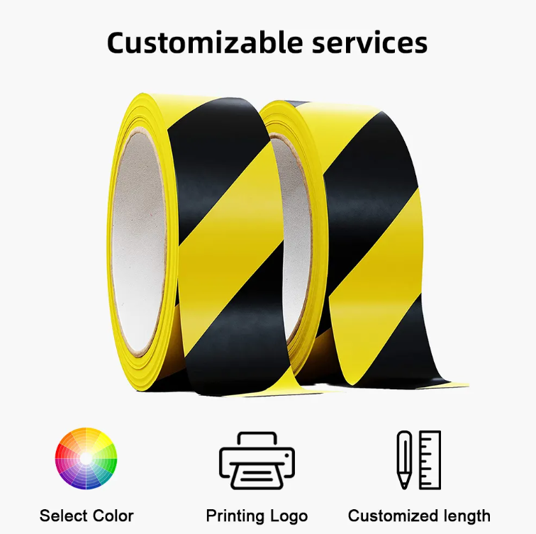 Safety Barrier Non Adhesive Detectable Warning Tape Customized Underground 20cm Red/White Warning Tape