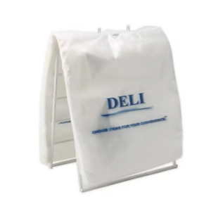 Eco-Friendly Pla Cornstarch Plastic Packaging Pouch Bag High Density Polyethylene Bag Wicket Poly Saddle Bag