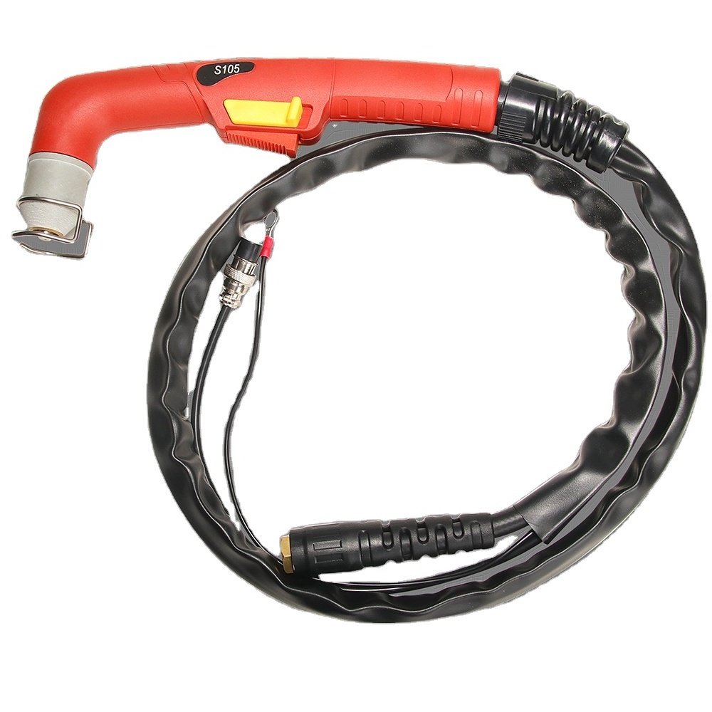 FEIMATE Air Cooled S105 Low Frequency Plasma Cutting Torch with Central Plug compatible for Trafimet Style Torch