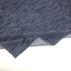 Keqiao Textile Manufacturer Cotton Polyester Spandex Denim Jersey Knit Fabric For Making Garment