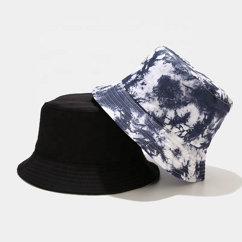 Chinese Product Outdoor Fisherman Hat Double-sided Wearing Designed Tie Dye Bucket Hat