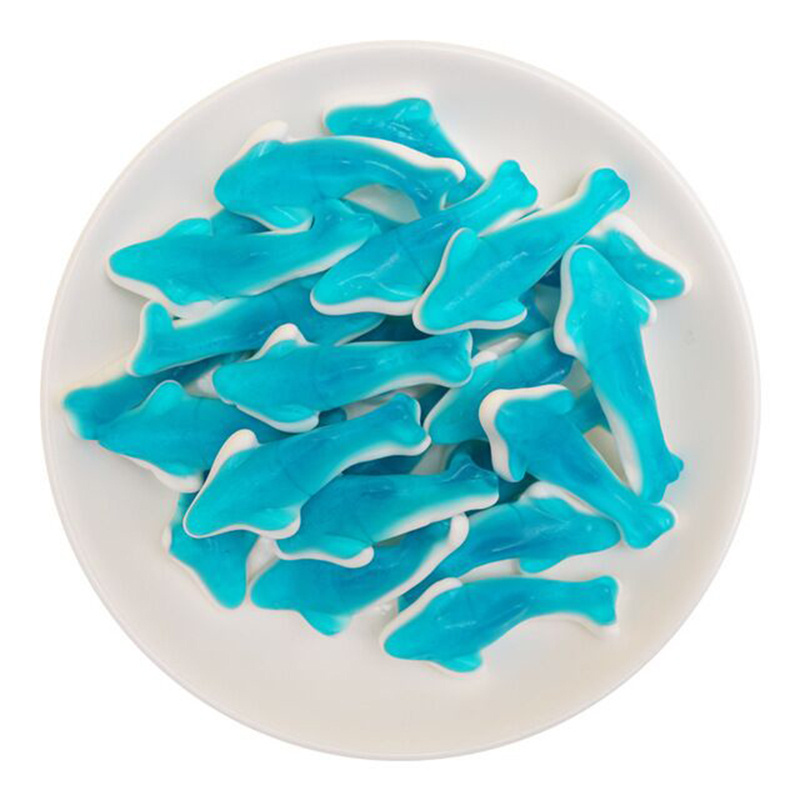 wholesale high quality popular trolli soft candy sea animal shaped candy 100g