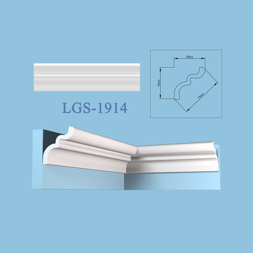 Wholesale Light Weight Plastic PS Polystyrene Mouldings Cornice for Wall Crown DEC