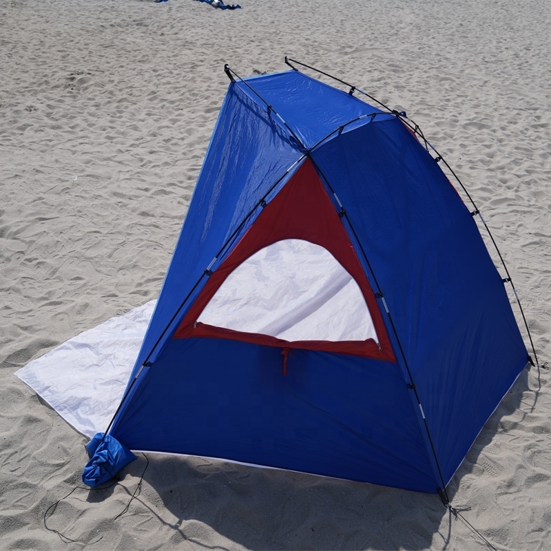 Portable Beach Tent UPF 50+ Easy Set Up Sun Shelter for 2-3 Person  UV Protection Beach Sunshade Cabana Beach Canopy Umbrella