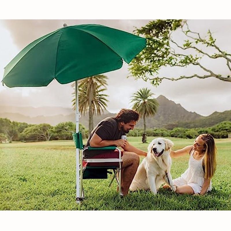 Factory Wholesale Cheap Price Outdoor Canopy Sunshade Beach Umbrella with Steel Tilt and Pe bag