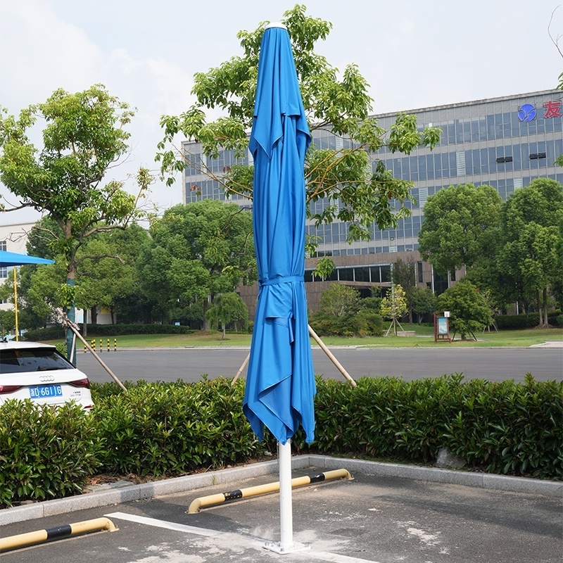 2023 Large Waterproof Double Canopy Outdoor Umbrella 13ft Beach Aluminum Cantilever Garden Parasols Patio Umbrellas Car sunshade