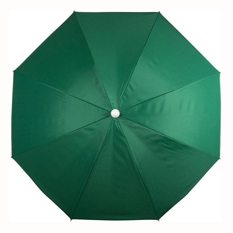 Navy Green 140g Polyester Fbairc Portable Outdoor Beach Umbrella with Steel Tilt and Carry Bag