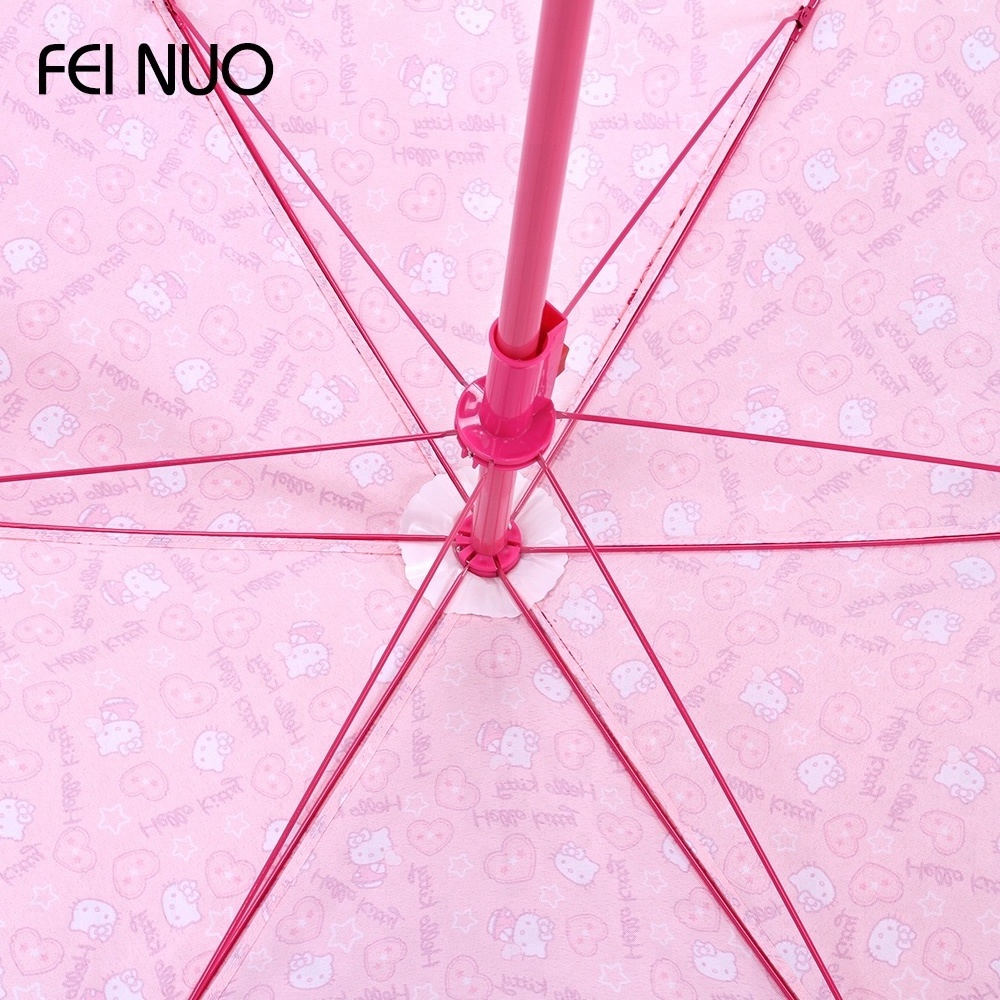 Lovely design custom printing 6k UV protection pink children beach umbrella for kids