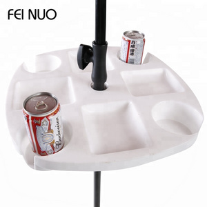 Bulk production outdoor square mini beach umbrella plastic pole table