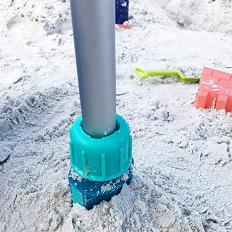 Umbrella accessories safe beach umbrella sand anchor stand holder with 5-tier screw for strong wind