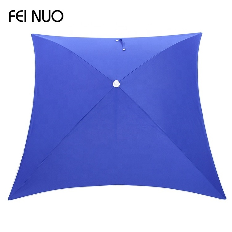 Best seller OEM silver coating 1.8m 170T polyester oxford sun beach square tent umbrella for chair