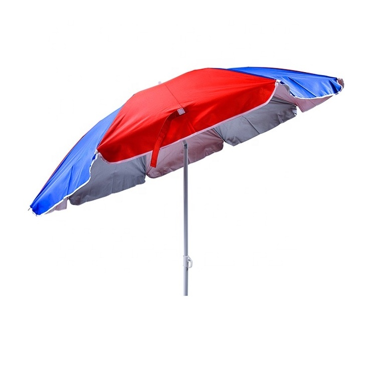 Custom printed portable folding big sun 1.8m*8k big patio beach umbrella outdoor heavy duty with tilt