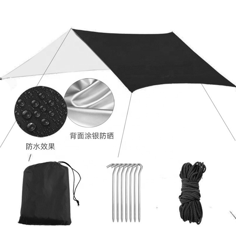 New Design UV-proof  Gamping Luxury Outdoor Ripstop Waterproof Hammock Rain Fly Camping Tarp Tent Shelter