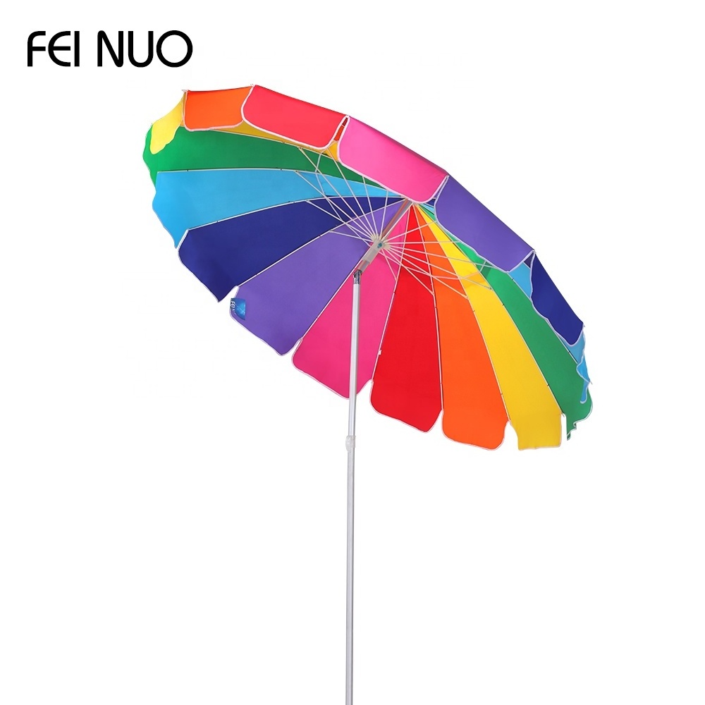 Profession suppliers rainbow twist in garden and beach large sun umbrella parasol round