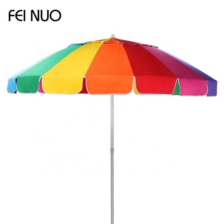 Profession suppliers rainbow twist in garden and beach large sun umbrella parasol round