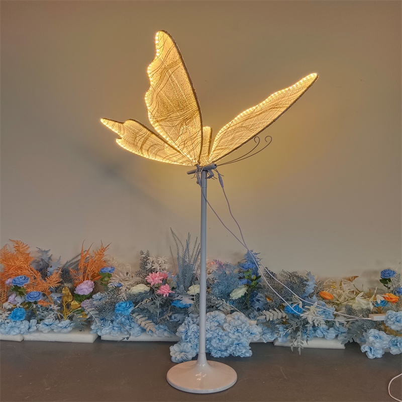 Super popular large butterfly floor lamp, wedding decoration, party atmosphere prop