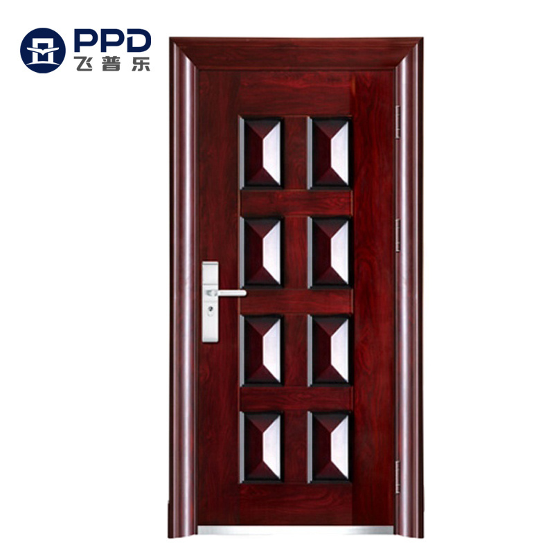 The new design of door soundproof and waterproof for commercial used exterior security steel door