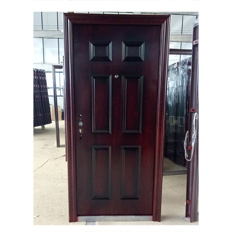 Wholesale Steel Security Door Modern Entry Door Exterior Fancy Steel Door