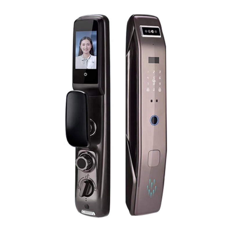 Phipulo Home 3D Face Recognition Automatic Biometric Electronic Door Lock Digital Fingerprint Smart lock with HD Camera