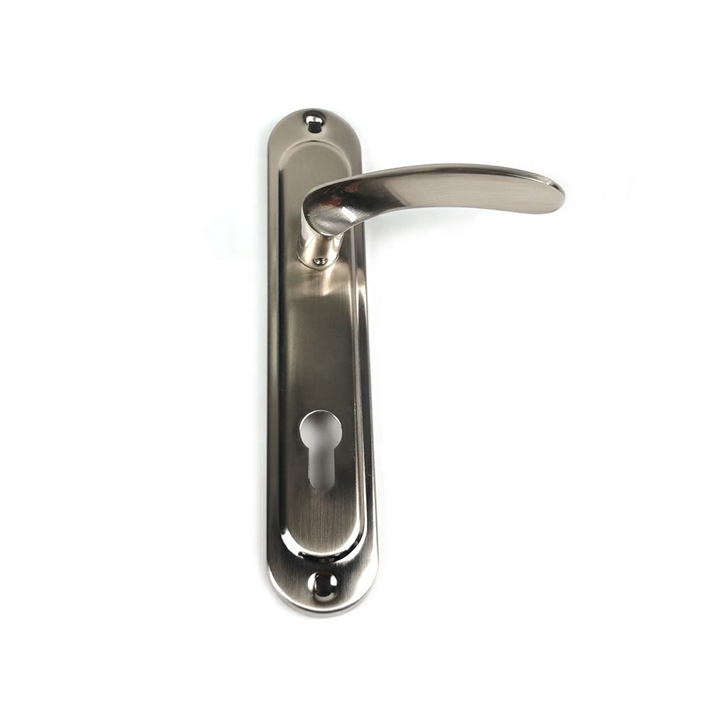 Modern Aluminium Accessories privacy door handles silver shell silent heavy duty door handles