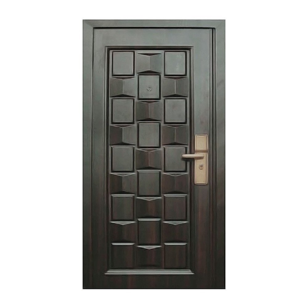 PPD  Factory Hot Sales Steel Front Door Wrought Iron Safe Security Door  Modern Front Entrance Doors