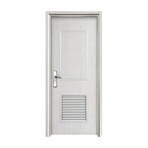 Factory Cheap Price Wholesale Bedroom Interior Wood Doors Bathroom PVC Wooden Door With Louver