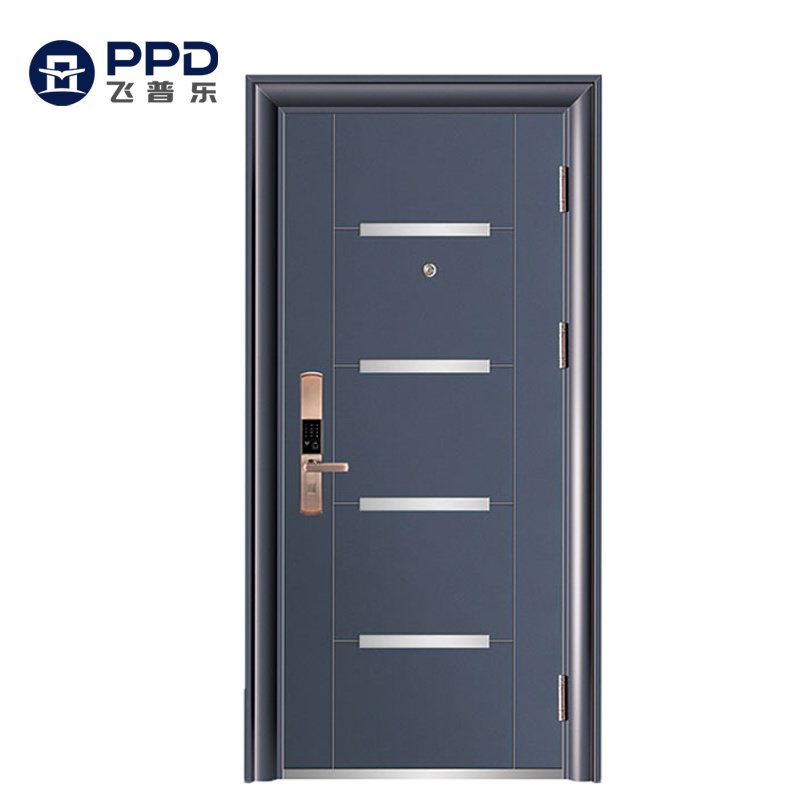 The new design of door soundproof and waterproof for commercial used exterior security steel door