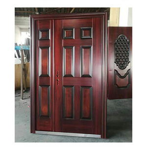 Wholesale Steel Security Door Modern Entry Door Exterior Fancy Steel Door