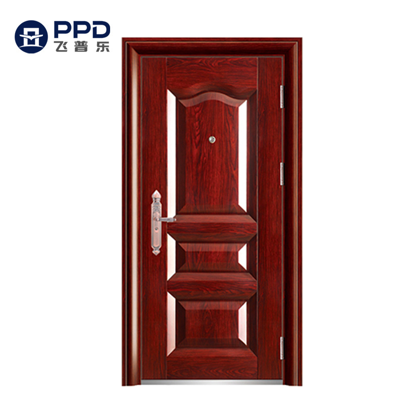 Phipulo 2020 Modern Design Cheapest Price Wrought Iron Door Used Metal Security Steel Door