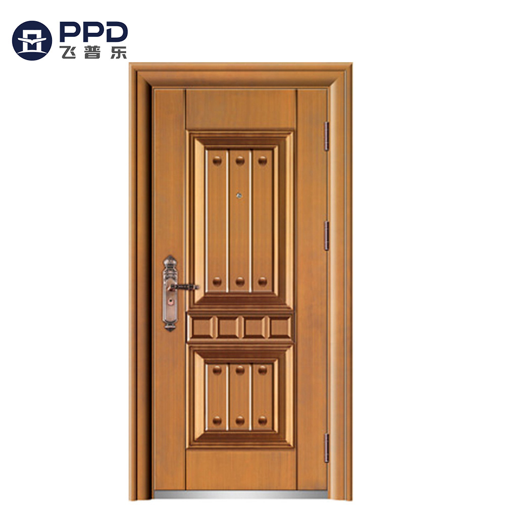 Phipulo Latest Design China Supplier Used Exterior Doors for Sale Security Steel Door Iron Steel Door