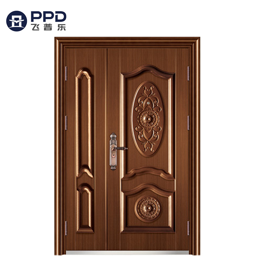 Phipulo Latest Design China Supplier Used Exterior Doors for Sale Security Steel Door Iron Steel Door