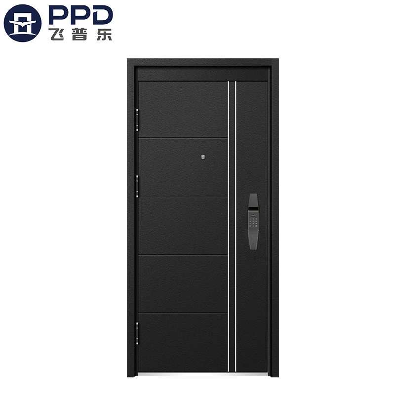 factory price made in china modern house exterior front entry door designs  security entrance steel door