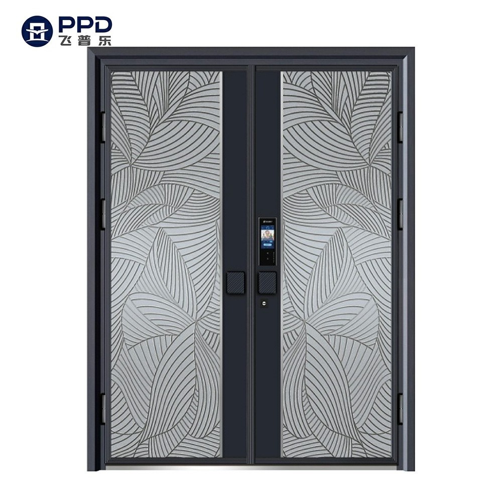 Best quality low price Luxury Factory Casting Aluminum Front Entrance door main door iron gate design security Door