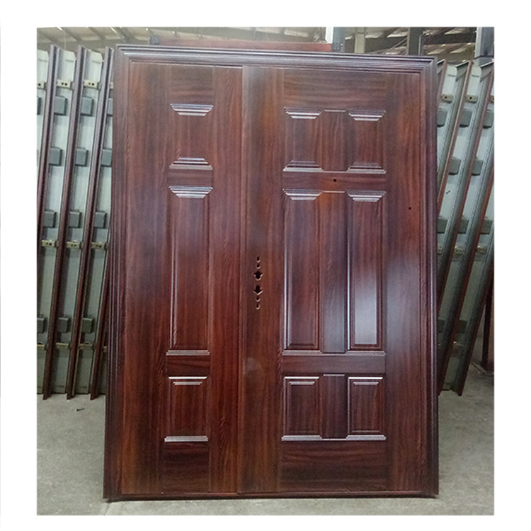 Wholesale Steel Security Door Modern Entry Door Exterior Fancy Steel Door