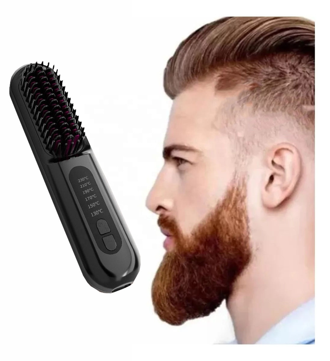 Best sellerHair straightener Negative ion home portable styling board clip comb God Fluffy hair care curling wand OEM wholesale