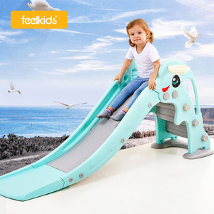 Feiqitoy Multifunctional New Design Baby Slide And Swing Indoor Kids Children Plastic Outdoor