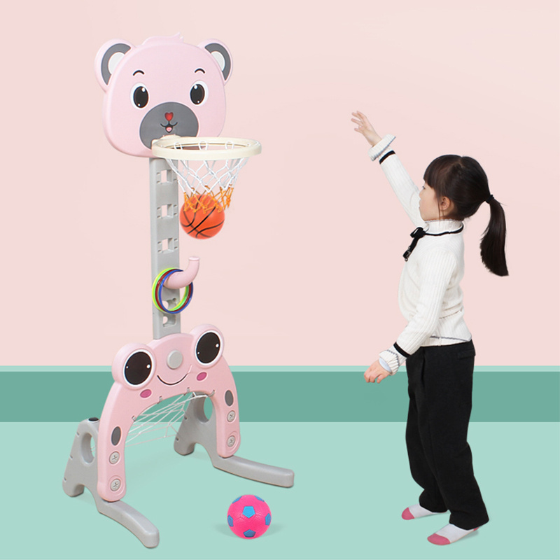 Feiqitoy New multifunction kids indoor plastic portable children mini basketball ring stand