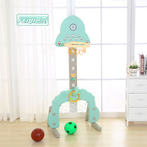 Feiqitoy Rocket Wholesale Baby Basketball Stand Mini Hoop Indoor Rack