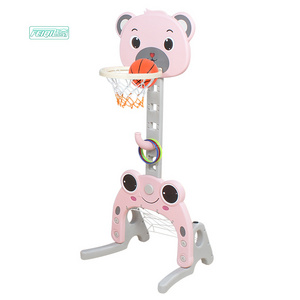 Feiqitoy New multifunction kids indoor plastic portable children mini basketball ring stand