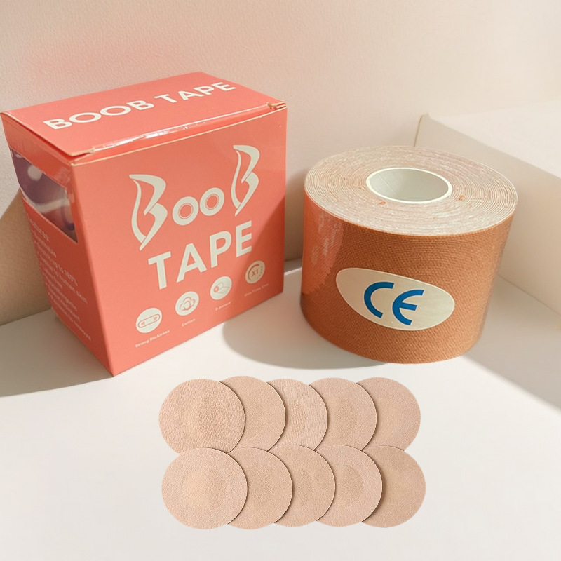 Waterproof adhesive roll breast lift Bra Tape pie can be reused with upward lift breast tape and nipple cover