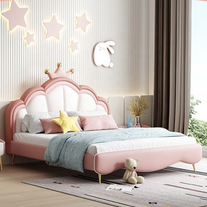 Luxury Girls Princess Bedroom Furniture Wooden Set Children Loft Frame Fullmetal Beds Queen Size